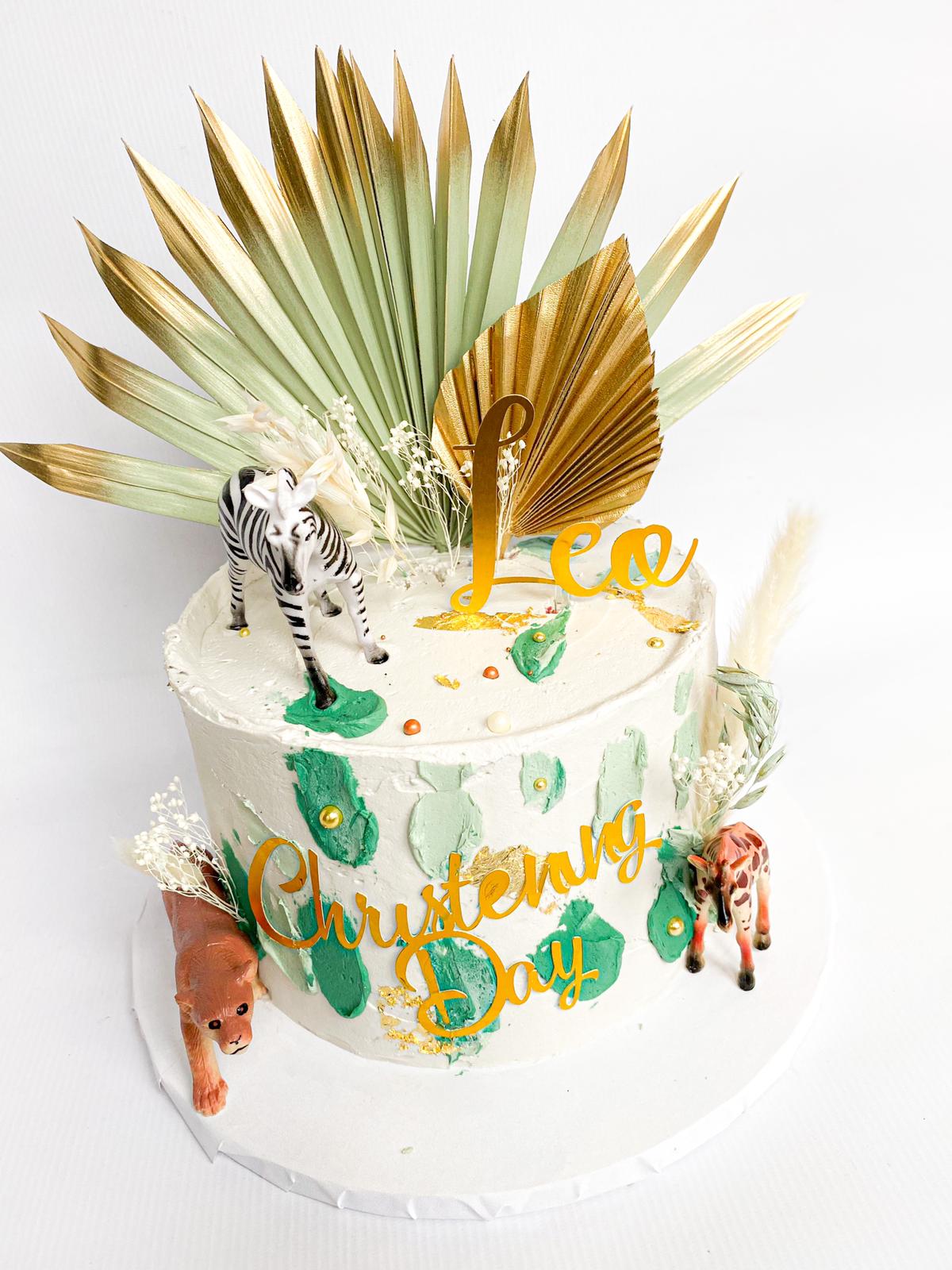 PALM SPEAR 8” TALL CAKE